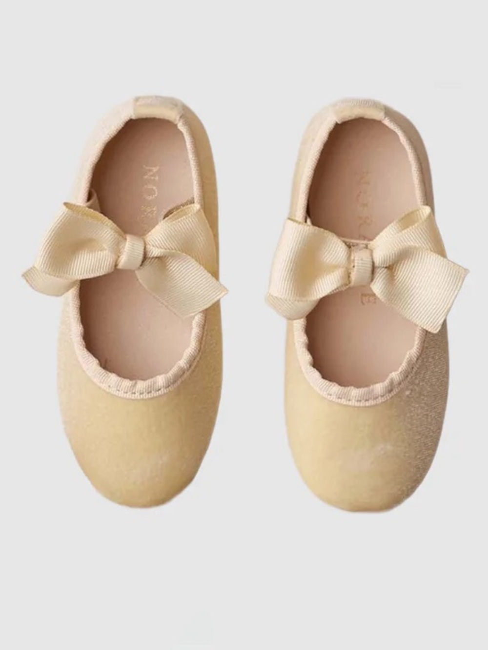 Noralee Bow Ballet Flats - champagne - Toddler Size 6 PERFECT CONDITION W/ BOX